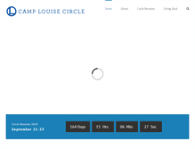 Tablet Screenshot of camplouisecircle.org